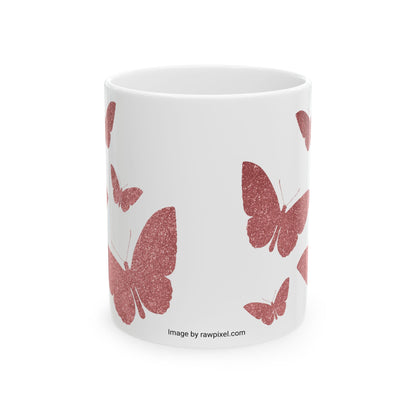 Butterfly Ceramic Mug 11oz